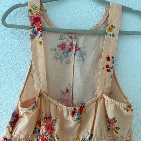 American Eagle Outfitters Peach Ruffled Tiered sleeveless Top Size M - Picture 9 of 11